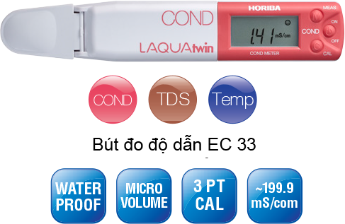 Bút đo độ dẫn Horiba EC 33 - LAQUAtwin EC 33